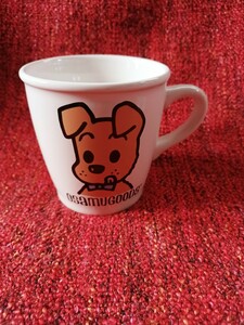 未使用◆ オサムグッズ マグカップイヌ柄 ◆猫★原田オサム/オサムグッズ/ osamu goods 原田治 陶器/マグ/レトロ/ミスド