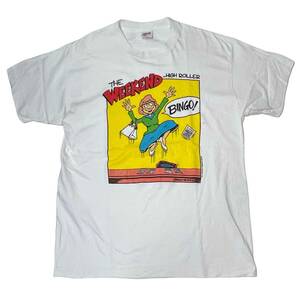 希少 シングルステッチ【ビンテージ 90s 1993年 BINGO ビンゴで飛び跳ねる Tシャツ アメコミ アート ANVIL アンビル】アメリカ USA