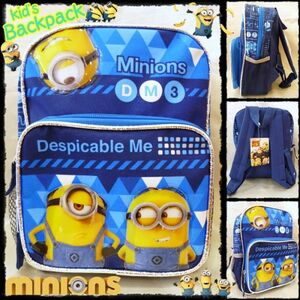 ミニオン　minions　子供用　リュック　Ｓ　輸入雑貨　アメリカ　ＵＳＪ　ミニオンズ　ネイビーブルー　お出かけ　遠足　幼児