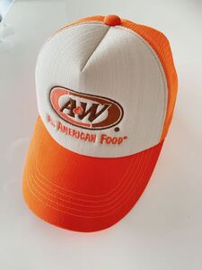 a&w メッシュキャップ キャップ 帽子 ベースボールキャップ 野球帽 沖縄 完売 A&W エンダー オレンジ ハンバーガー アメリカン ルートビア