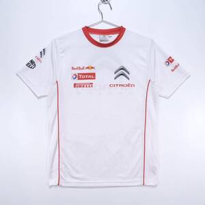 【送料無料】CITROEN RACING(シトロエンレーシング)/ドライTシャツ/Red Bull/レッドブル/TOTAL/トタル/ホワイト/Sサイズ