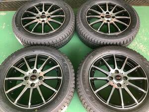 【中古+未使用】テッドトリック 15x5.5J 4H 100 +42 4本 1台分 185/60R15 アクア ヴィッツ ヤリス カローラ グレイス シャトル フィット 等