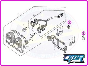 【新品】 クリップナット (テールランプ) NSR250R MC21 MC28