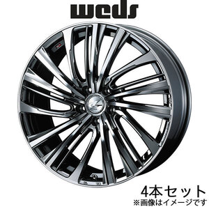 レオニスFS インプレッサWRX STI GDB 18インチ アルミホイール 4本 ブラックメタルコート/ミラーカット 0039991 WEDS LEONIS FS