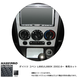 マジカルアートレザー センターパネルセット（灰皿ふたつき） ブラック コペン L880K (H14/6～)/HASEPRO/ハセプロ：LC-CPSD1