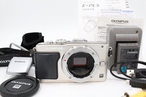 ＜＜シャッター数1,996回！！付属品多数！！＞＞【美品】OLYMPUS オリンパス PEN Lite E-PL5 ボディ シルバー #LE2024804