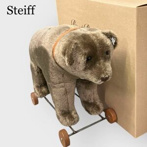 Steiff シュタイフ Bear on wheels 1921 REPLICA ベア オン ホイールズ 1921 レプリカ 43cm 限定品 希少品 ヴィンテージ ブラウン モヘア