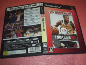 中古 傷有 PS2 NBA ライブ 08 動作保証 同梱可