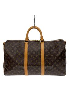 LOUIS VUITTON◆キーポル・バンドリエール50_モノグラム・キャンバス_BRW/PVC/BRW/モノグラム