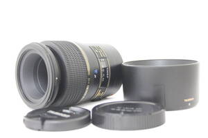 【外観美品】 タムロン Tamron SP AF Di 90mm F2.8 Macro フード 前後キャップ付き キャノンマウント レンズ v9284