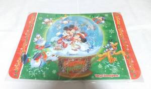 ディズニーランド　クリスマス　2009年　ランチョンマット　ミッキー　ミニー