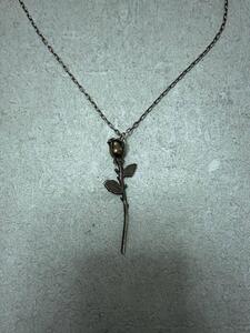 AMBUSH◆ROSE CHARM NECKLACE/ネックレス/SILVER/メンズ