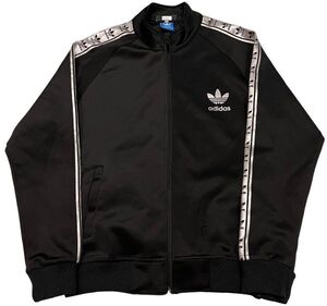 ss84 adidas アディダス トラックジャケット ジャージ ジップアップ 90s 80s ブラック 古着 Y2K CBOY ストリート