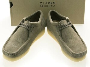 新品/CLARKS ORIGINALS/クラークス/WALLABEE/ワラビー/DARK GREY SUEDE/ダーク グレー/スエード/26174049/UK9.5(内寸27.5/外寸28.5)