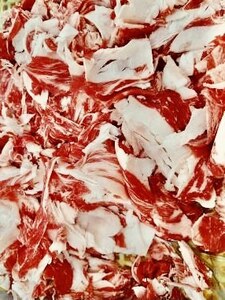 ■国産牛　バラ　スライス1.5mm 切り落とし　1kg×10パツク=10kg すき鍋や肉じゃがに最適！国産牛の脂身の甘味と旨味を楽しめます！