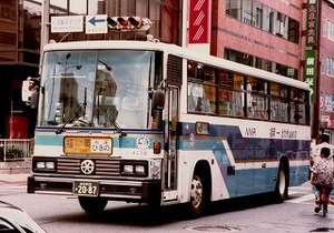 【 バス写真 Lサイズ 】 西鉄 懐かしのS型1987年式 ■ 4239北九州22か2087