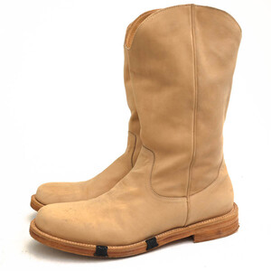 NUMBER (N)INE ナンバーナイン ペコスブーツ F13-NF005 NUBUCK PECOS BOOTS ヌバックレザー 牛革 レザーソール プレーントゥ