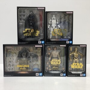 07w18560★1円~ S.H.Figuarts スターウォーズ 5体セット ダース・ベイダー-Classic Ver.- クワイ=ガン・ジンなど フィギュア 中古品