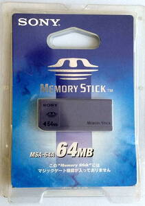 ★送料込み★MEMORY STICK メモリースティック 64MB★SONY ソニー ★MSA-64A★動作確認済★中古★