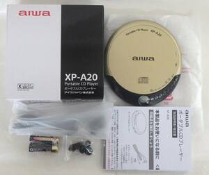 ◇未使用品◇aiwa/アイワ XP-A20 ポータブルCDプレーヤー 金色/ゴールド 音響機器 オーディオ