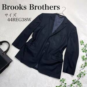 ブルックスブラザーズ（Brooks Brothers） ウール オルタネイトストライプ テーラードジャケット サイズ44REG 38W 3Lサイズ相当　ネイビー