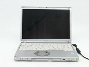 中古　Panasonic　CF-SZ6　 第7世代I5　　13型 ノートパソコン　通電します　液晶割れ 　詳細不明　　ジャンク扱い 　送料無料