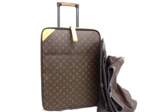 1円 ■美品■ LOUIS VUITTON ルイヴィトン M23251 モノグラム ペガス50 2輪 キャリーバッグ スーツケース ブラウン系 FE6203