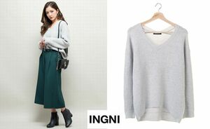 ★新品♪イング【INGNI】9/29C・A/N/Pu V/Nチュニック/ニット★