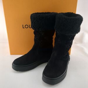 ルイヴィトン　ロングブーツ　34　1/2　ブラック　CL0169 　レディース　靴　LOUIS VUITTON 　中古◆3114/高洲店