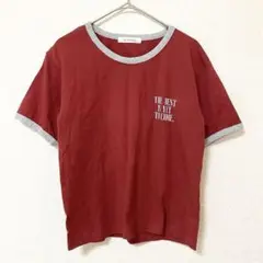 ハチイチブランカ　バビロン　ロゴ　Tシャツ　バックオープン　レッド　Fサイズ