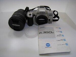 ★ミノルタ MINOLTA a360si フィルムカメラ AF ASPHERICAL LD [IF] 28-200ｍｍ 1:3.8-5.6 MACRO 動作未確認 ジャンク【中古】 dgs2515