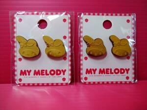 サンリオ マイメロディ MY MELODY ウッド ボタン 2008　未開封 レトロ 当時物 ★