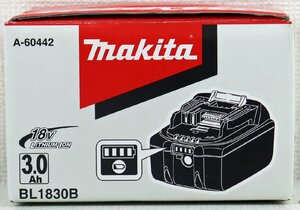 S◆未使用品◆工具/スライド式リチウムイオンバッテリ 『BL1830B』 makita/マキタ 18V 3.0Ah A-60442 ハイパワー 残容量表示