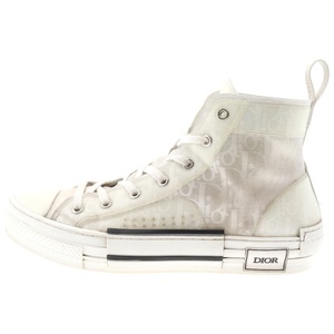 DIOR ディオール 19AW B23 HIGH TOP OBLIQUE SNEAKERS オブリーク 総柄 ハイカットスニーカー 3SH118YJP ホワイト