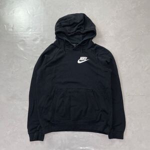 ナイキ NIKE パーカー プルオーバー スウェット フーディー 古着 ブラック 黒色 XSサイズ