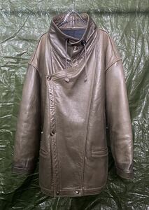 1980s MARITHE FRANCOIS GIRBAUD LEATHER JACKET 80s マリテフランソワジルボー　レザー　ジャケット