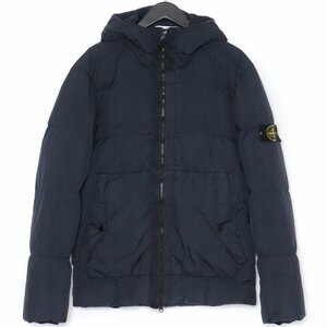 STONE ISLAND GARMENT DYED CRINKLE REPS NY DOWN ダウンジャケット Lサイズ ネイビー 691541223 ストーンアイランド