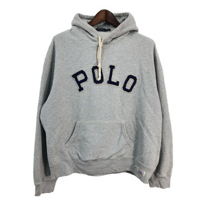 Polo by Ralph Lauren ポロ ラルフローレン スウェット パーカー 大きいサイズ グレー (メンズ XXL) 中古 古着 S2414