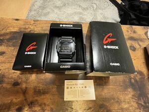 送料込み！即決！新品同様！G-SHOCK DW-056 リアルブラック反転液晶