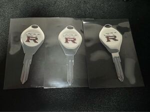 KEY00-00185 スカイライン GT-R ブランクキー 3本　ニスモ R32 R33 BNR32 BCNR33 GTR RB26 NISMO スペアキー　ニスモ ブランク　新品