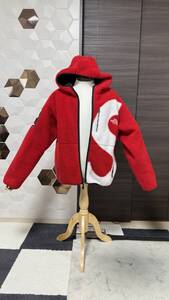 シュプリーム × ノースフェイス S Logo Fleece Jacket フリース（赤）