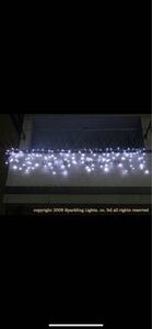 イルミネーション　屋外　LED　つらら　3.5m　240球　ホワイト　クリスマス　ツリー飾り　コントローラー　電源　連結可　防水　おしゃれ 