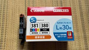 ★☆Canon純正インクカートリッジ BCI-381(BK/C/M/Y)+380 5色マルチパック・BCI-381(GY) 6色相当セット☆★