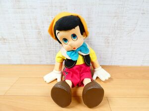 (TM-32)◇Sankyo サンキョー Disney ピノキオ 首振りオルゴール 昭和レトロ 人形 ジャンク品＠60(12)