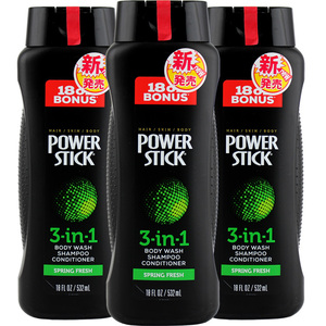 Power Stick パワースティック ボディウォッシュ 3in1 スプリングフレッシュ 532ml 18oz ボディソープ 3