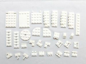 E123　LEGOバラパーツ　白　特殊プレート系　まとめて大量㎏