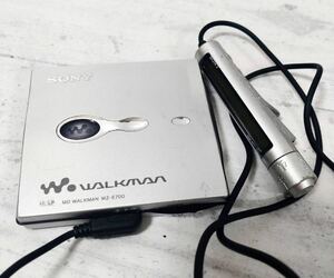 ■希少レア■ SONY MZ-E700 WALKMAN ポータブルMDプレーヤー MDウォークマン シルバー 動作未確認