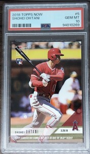 PSA10 2018 TOPPS NOW 5 大谷翔平