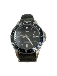 TIMEX◆クォーツ腕時計/アナログ/ナイロン/BLK/KHK/SS/T2P029