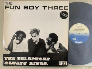 英 12inch ファン・ボーイ・スリー FUN BOY THREE / THE TELEPHONE ALWAYS RINGS / THE ALIBI テリー・ホール UK盤 Chrysalis CHS122609